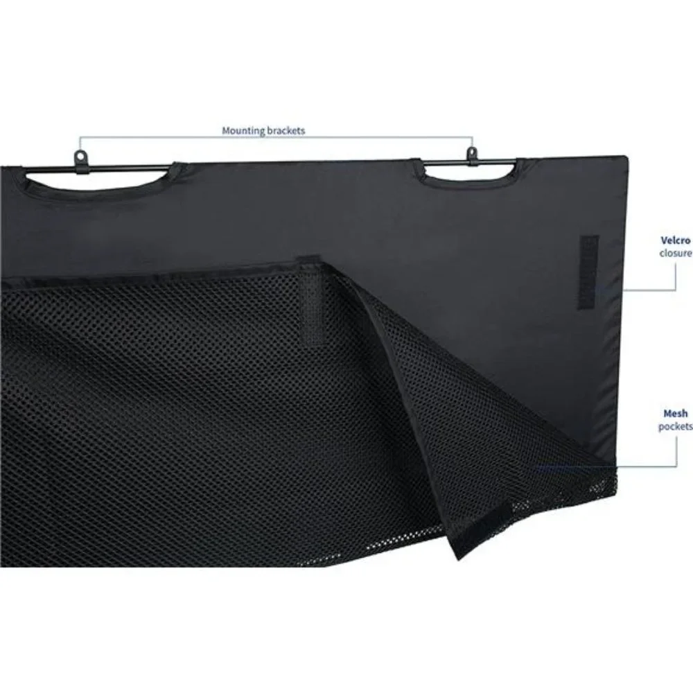 Black 30inch Under Desk Privacy and Cable Management Organizer Sleeve,Wire Hider